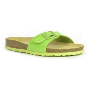 Sanosan Womens/Ladies Malaga Lacquered Sandals / Green/Brown
